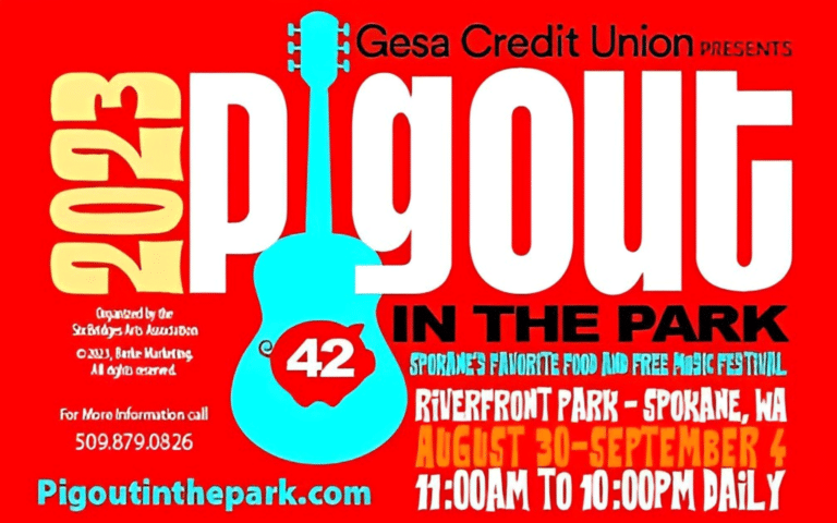 pig out in the park flyer 2023